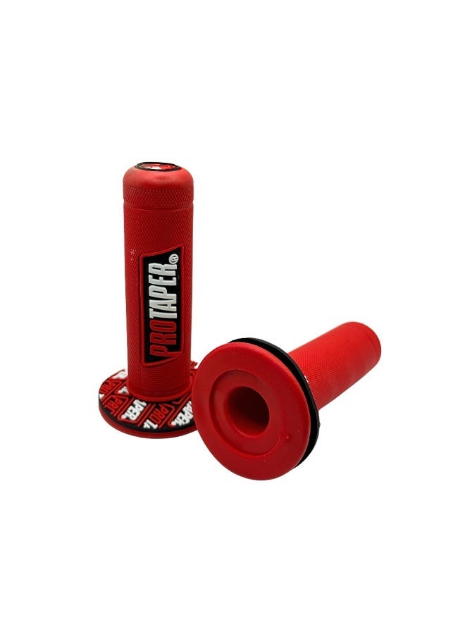 برو تابس مقابض مقود بروتابر سينيرجي مزدوجة الكثافة 7/8 بوصة – لون أحمر للدراجات النارية والموتوكروس - Image 5